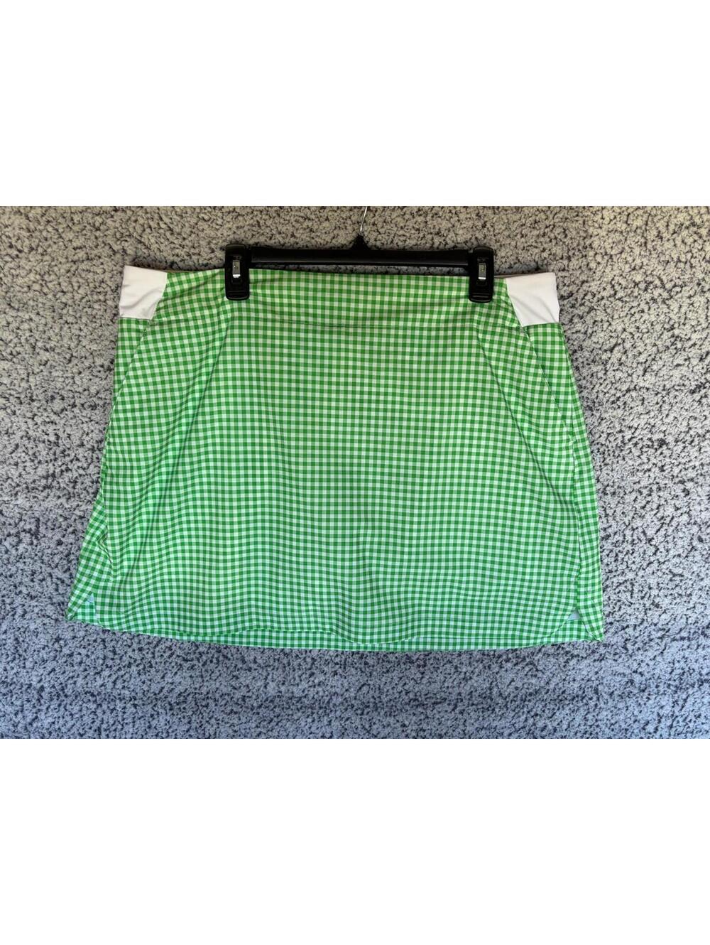 Walter Hagen Performance 11 Golf Skort Women's XXL Green Gingham 16" NWT